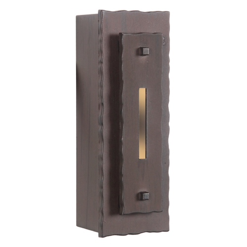 Craftmade Lighting Industrial Forged Lighted Touch Doorbell Button in Aged Iron by Craftmade Lighting TB1010-AI