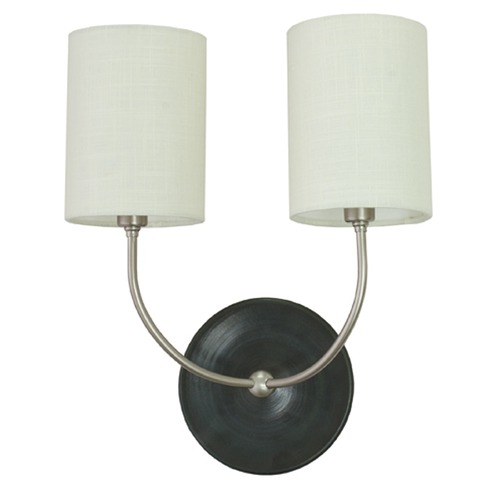 House of Troy Lighting Scatchard Stoneware Black Matte Wall Lamp by House of Troy Lighting GS775-2-SNBM