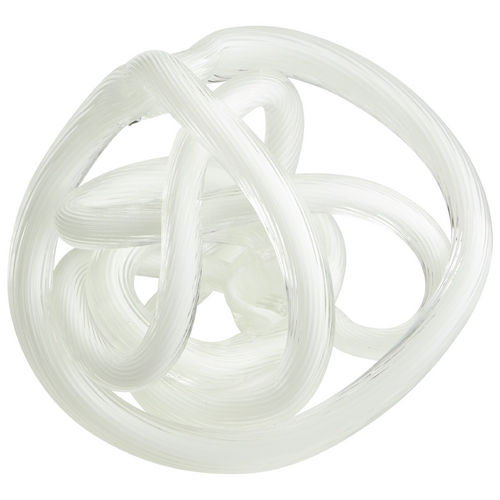 Interlace White Sculpture by Cyan Design
