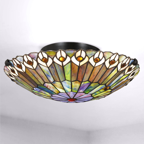 Watkins Vintage Bronze 2-Light Flush Mount by Quoizel Lighting