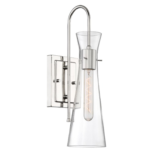 Satco Lighting Bahari Polished Nickel Sconce by Satco Lighting 60/6867