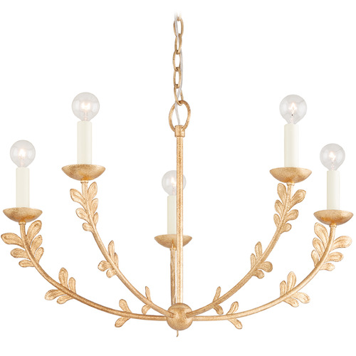 Troy Lighting Florian Vintage Gold Leaf LED Chandelier