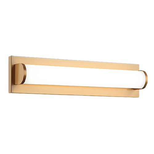 Jensen Aged Gold Brass LED Sconce by Matteo Lighting