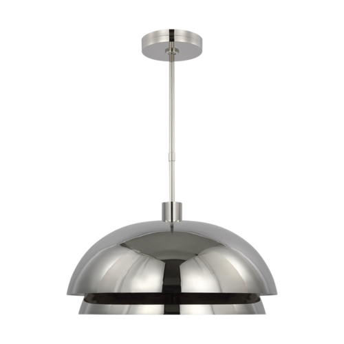 Visual Comfort Modern Collection Visual Comfort Modern Collection Shanti Polished Nickel LED Pendant Light SLPD13527N