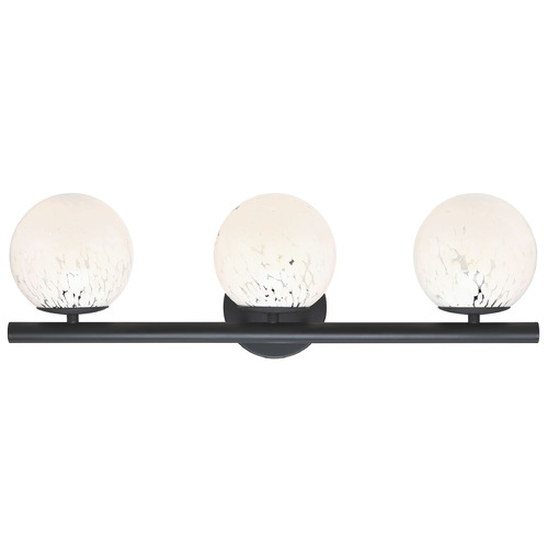 Designers Fountain Crown Heights Matte Black Bathroom Light