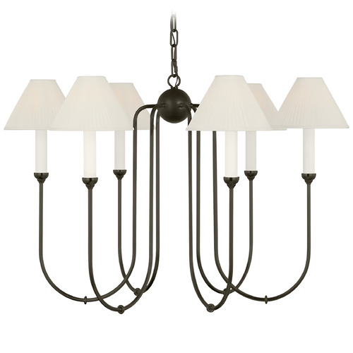 Visual Comfort Signature Collection Amber Lewis Ingela Modern Iron LED Chandelier