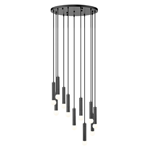 Z-Lite Z-Lite Stari Matte Black Multi-Light Pendant 1956P-11R-MB