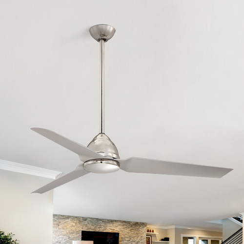 Java 54-Inch Indoor Ceiling Fan in Polished Nickel by Minka Aire