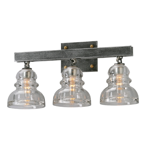 Troy Lighting Menlo Park Old Silver Bathroom Light by Troy Lighting B3953