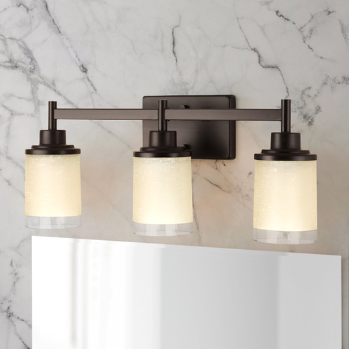 Alexa Antique Bronze Bathroom Light by Progress Lighting