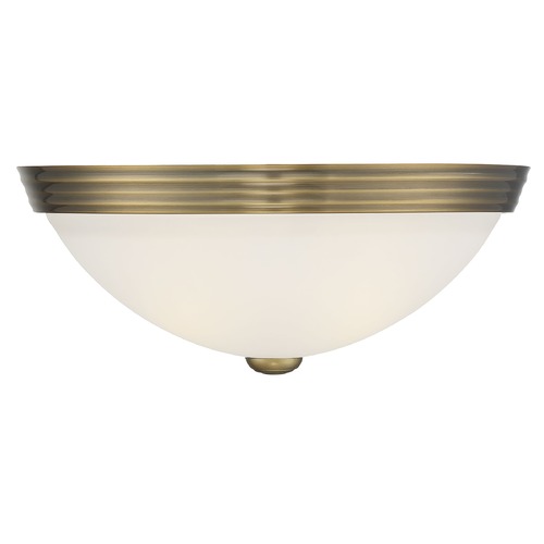 13-Inch Flush Mount in Warm Brass by Savoy House