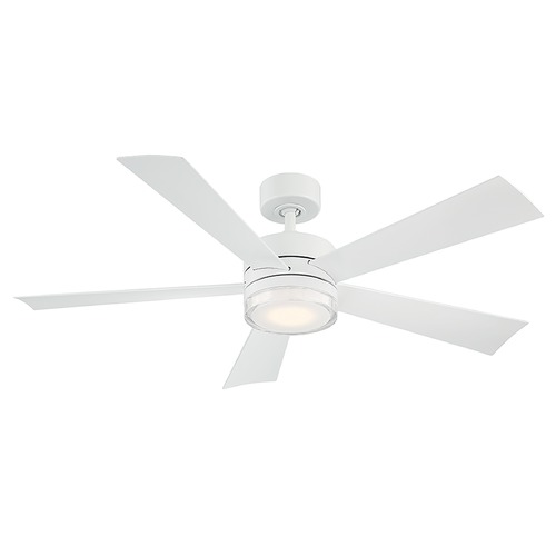 Wynd 52-Inch LED Outdoor Fan in Matte White 3500K by Modern Forms