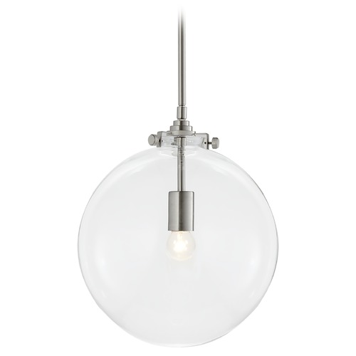 Matteo Lighting Menton Brushed Nickel Pendant by Matteo Lighting C56401BN