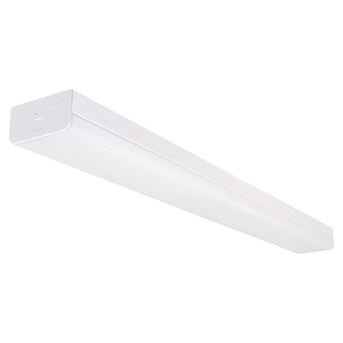 Satco Lighting 4ft 38W White LED Wide Strip 120-277V 4000K 4829LM 0-10V Dim by Satco Lighting 65/1132