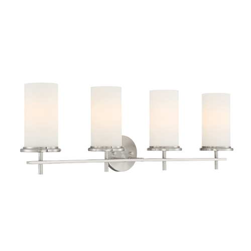 Haisley 4-Light Vanity Light in Brushed Nickel by Minka Lavery