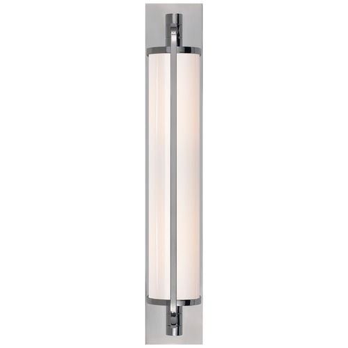 Visual Comfort Signature Collection Thomas OBrien Keeley Tall Pivoting Sconce in Chrome by Visual Comfort Signature TOB2031CHWG