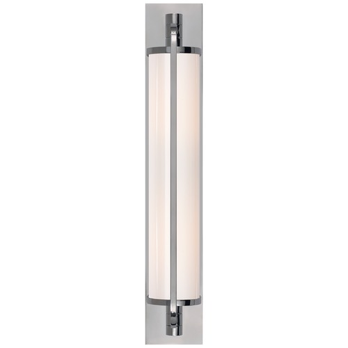 Thomas OBrien Keeley Tall Pivoting Sconce in Chrome by Visual Comfort Signature