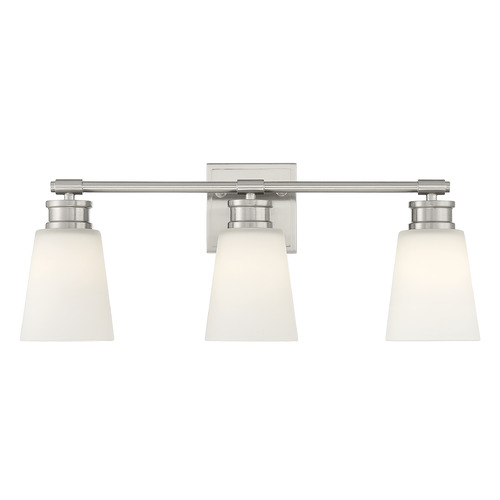 23-Inch Bathroom Light in Brushed Nickel by Meridian