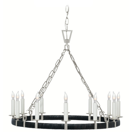 Visual Comfort Signature Collection Chapman & Myers Darlana Medium Chandelier in Nickel by VC Signature CHC5872PNBRT