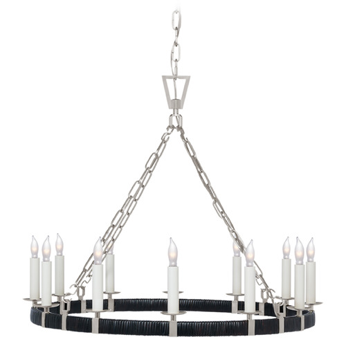 Visual Comfort Signature Collection Chapman & Myers Darlana Medium Chandelier in Nickel by VC Signature CHC5872PNBRT