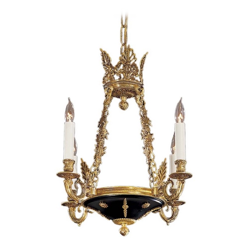 Metropolitan Lighting Chandelier in Dor Gold / Black Accents Finish N850204