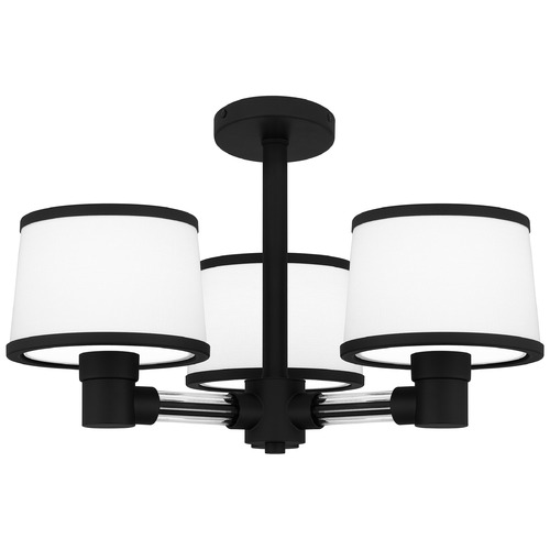 Quoizel Lighting Kylen Matte Black Semi-Flushmount Light