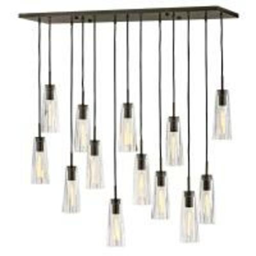 Fredrick Ramond Cosette Adjustable Multi-Light Pendant in Black by Fredrick Ramond FR31105BX-CL