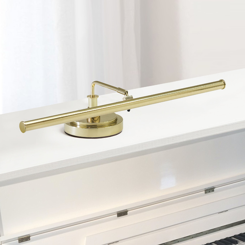 Upright LED Piano Lamp in Polished Brass by House of Troy Lighting
