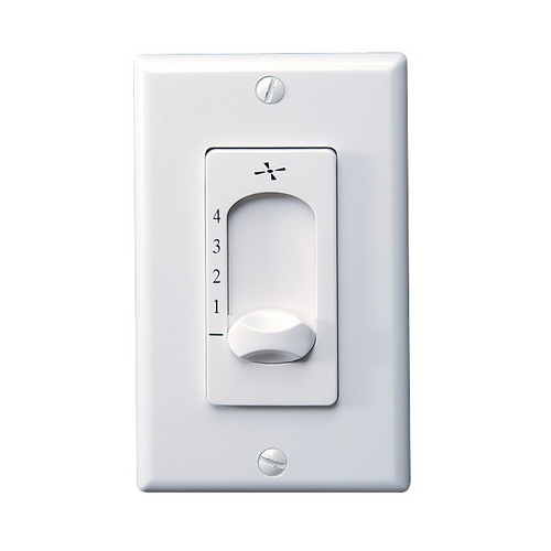Visual Comfort Fan Collection Four-Speed Wall Control in White by Visual Comfort & Co Fan Collection ESSWC-3-WH