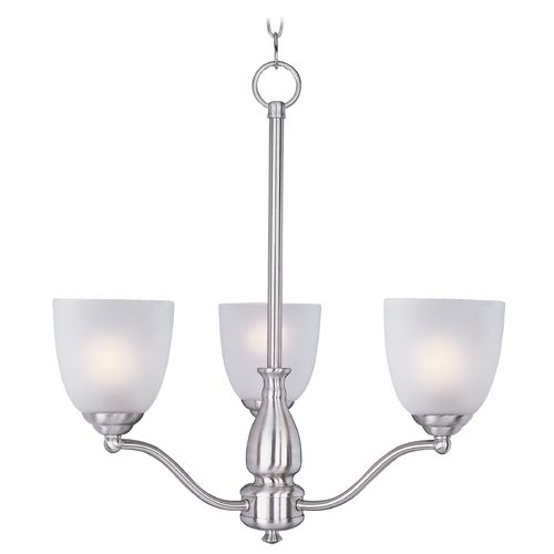 Stefan Satin Nickel Chandelier by Maxim Lighting
