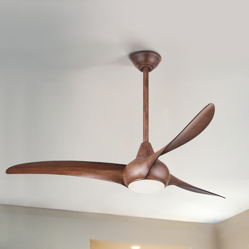 Light Wave LED 52-Inch Ceiling Fan in Distressed Koa by Minka Aire