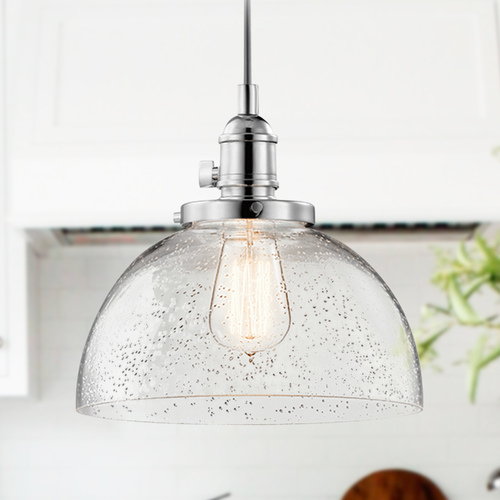 Seeded Glass Mini-Pendant in Chrome by Kichler Lighting