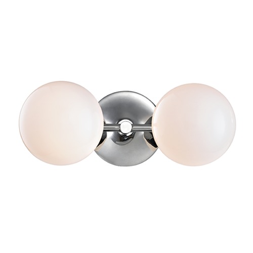 Hudson Valley Lighting Fleming 2-Light Bath Light in Polished Nickel by Hudson Valley Lighting 4742-PN