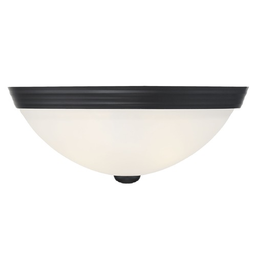 13-Inch Flush Mount in Matte Black by Savoy House