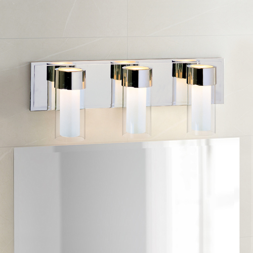 Maxim Lighting Silo Polished Chrome LED Bathroom Light by Maxim Lighting 23073CLFTPC/BUL