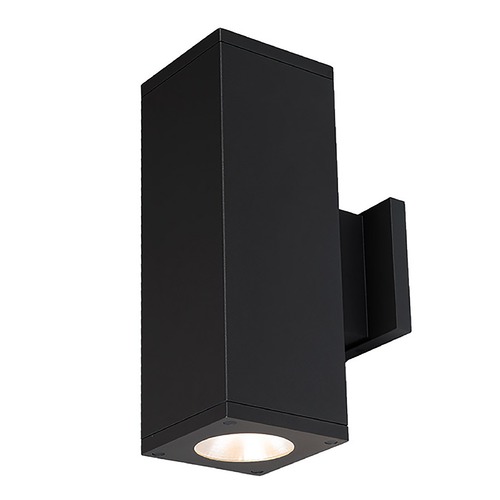 Cube Arch Black LED Outdoor Wall Light by WAC Lighting