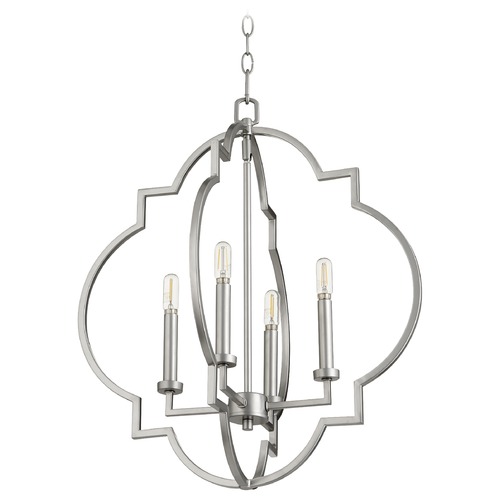 Quorum Lighting Quorum Lighting Dublin Classic Nickel Pendant Light 6942-4-64