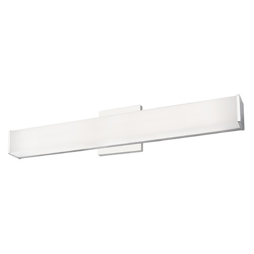 Kuzco Lighting Modern Chrome LED Bathroom Light with White Shade 3000K 1615LM by Kuzco Lighting VL62224-CH