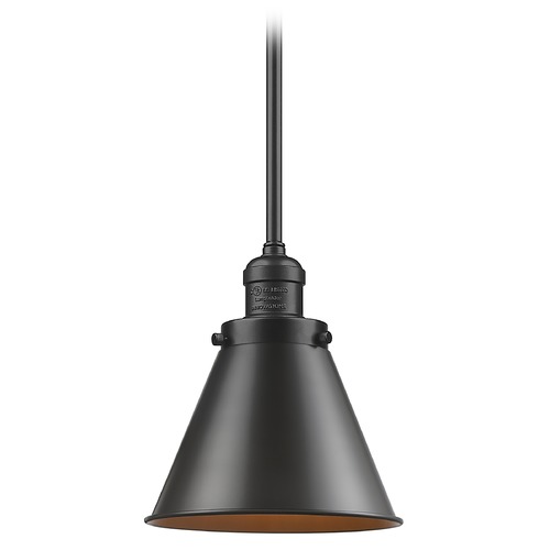 Innovations Lighting Innovations Lighting Appalachian Oil Rubbed Bronze Mini-Pendant Light with Conical Shade 201S-OB-M13-OB