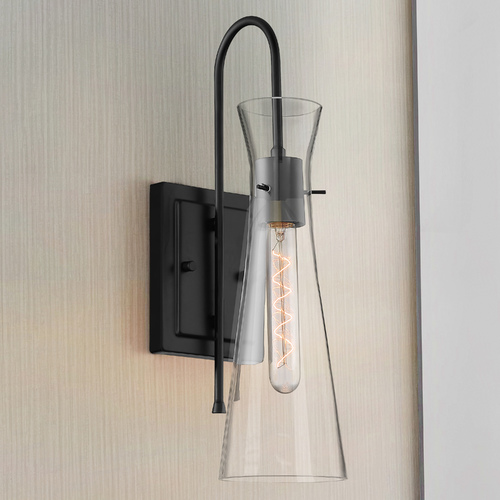 Bahari Black Sconce by Satco Lighting
