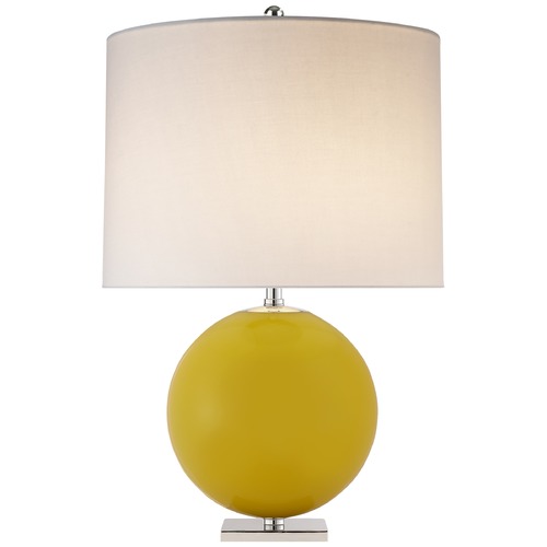 Visual Comfort Signature Collection Kate Spade New York Elsie Table Lamp in Yellow by Visual Comfort Signature KS3014YLL