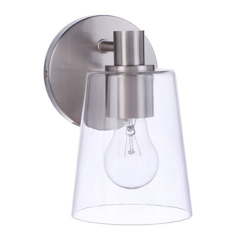 Emilio Brushed Polished Nickel Sconce by Craftmade Lighting