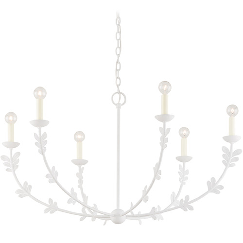 Troy Lighting Troy Lighting Florian Gesso White LED Chandelier F4440-GSW