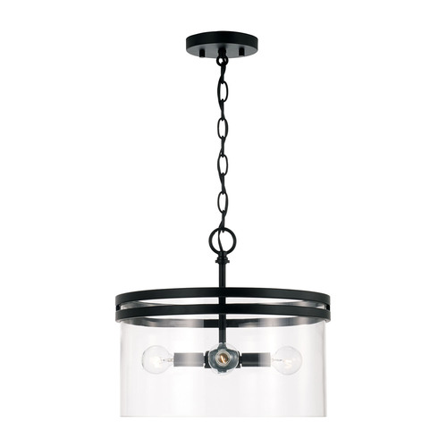 Fuller Dual Mount Pendant in Black by HomePlace by Capital Lighting