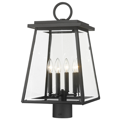 Broughton Black Post Light by Z-Lite