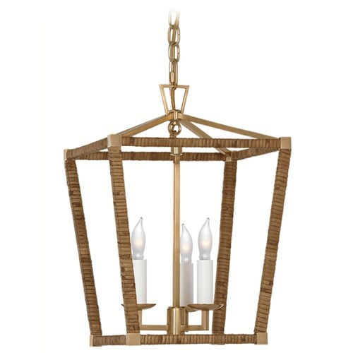 Visual Comfort Signature Collection Chapman & Myers' Darlana Mini Lantern in Antique Brass by VC Signature CHC5875ABNRT