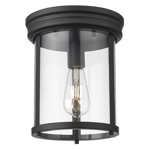 Z-Lite Thayer Matte Black Flushmount Light