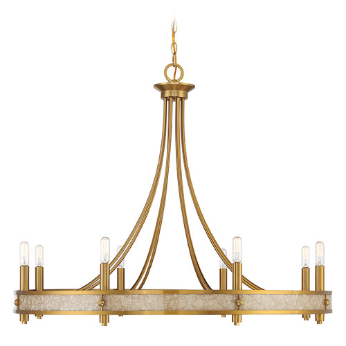 Savoy House Lighting Camden Warm Brass Chandelier