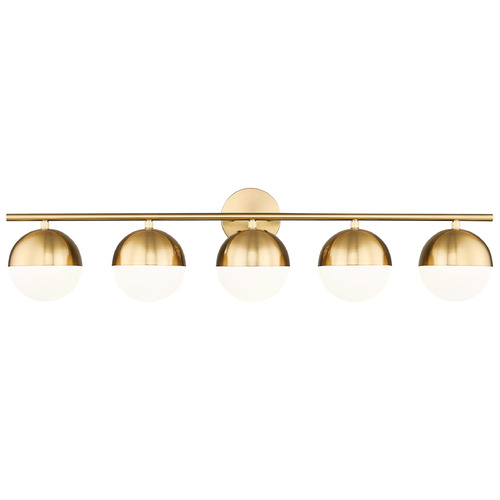 Z-Lite Realm Sphere Modern Gold Bathroom Light