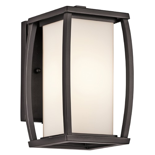 Bowen 9.50-Inch Outdoor Wall Light in Bronze by Kichler Lighting